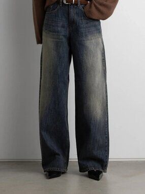 OAK + FORT Barrel Dark Wash Wide-Leg Jeans Size XS